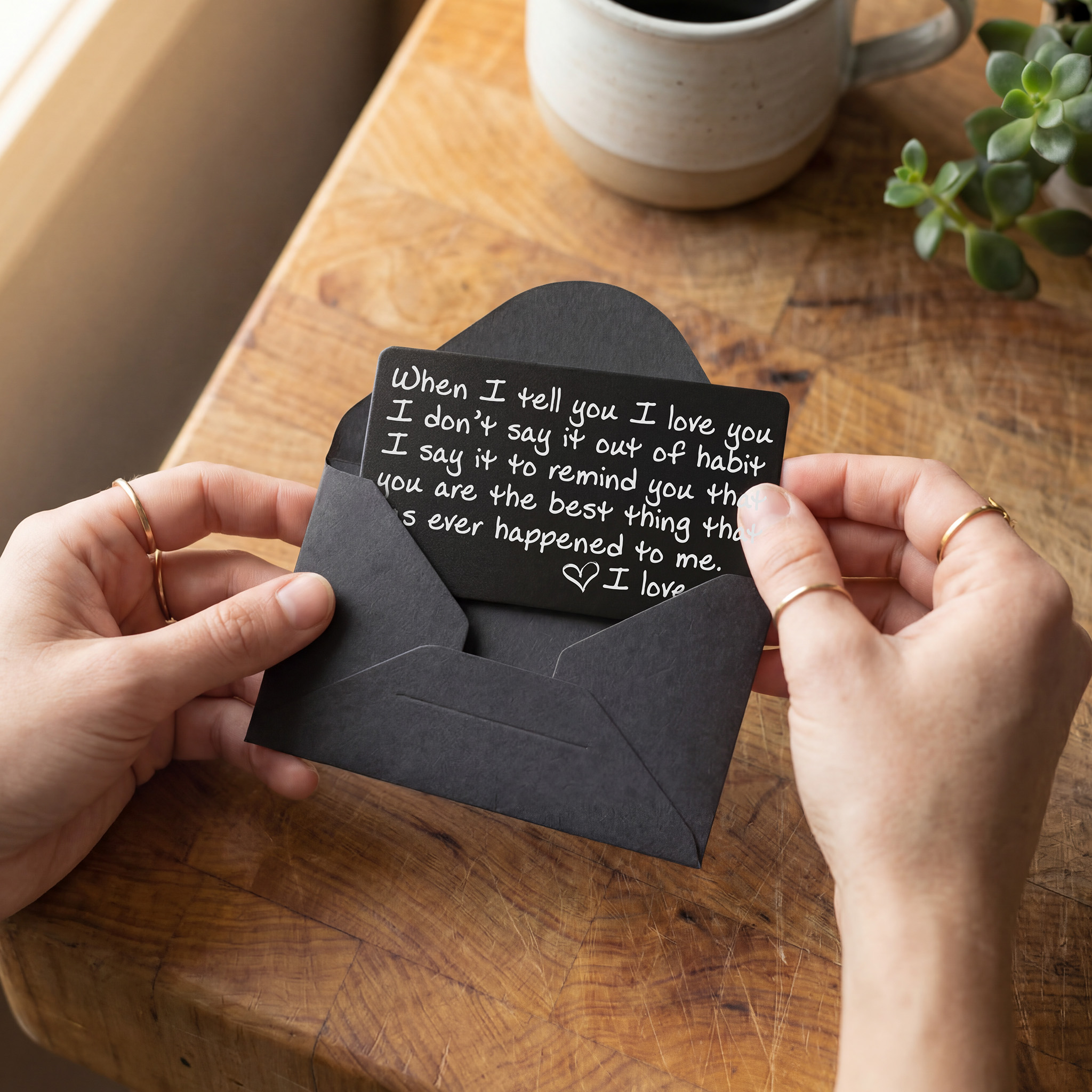 What to write on a wallet card