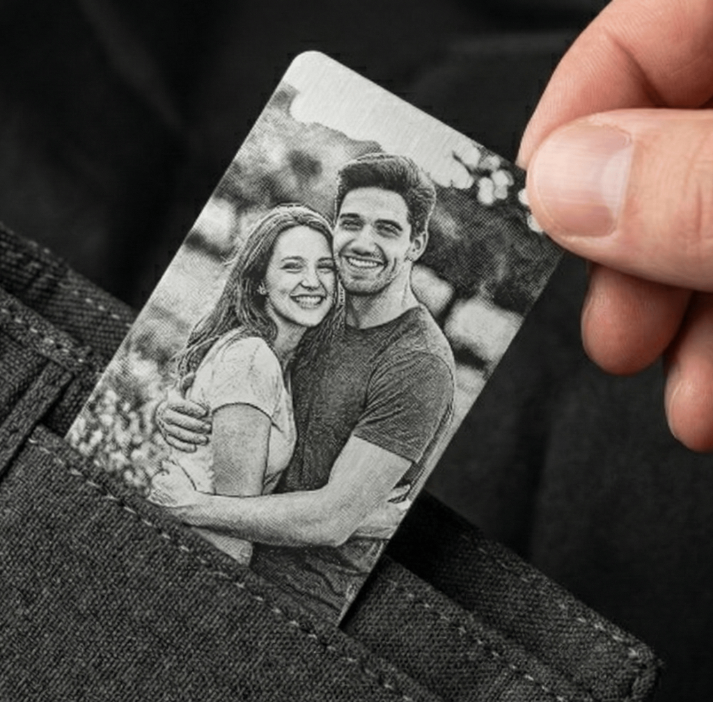 custom photo wallet card gift idea