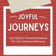 Red Dot Laser Engraving eBook Joyful Journeys: Digital & Printable Scrapbook for Celebrated Moments | eBook