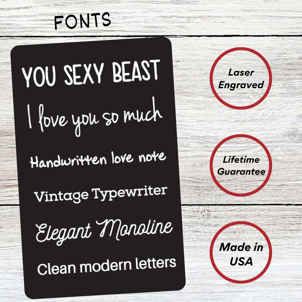 Red Dot Laser Engraving Wallet Cards Custom Photo Wallet Card – Laser Engraved Metal